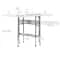 Sew Ready Craft Table with Storage Basket & Shelf